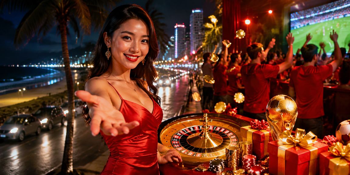 Bàn roulette neon tại Phan Thiết lung linh ánh đèn về đêm, không khí casino sôi động